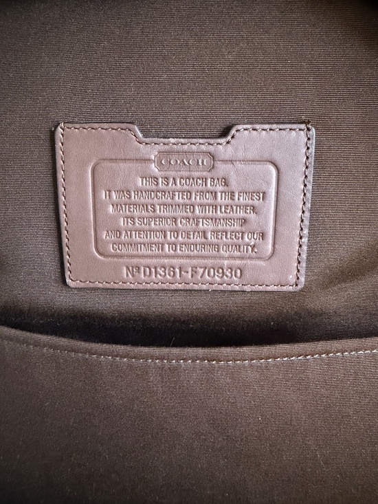 COACH Camden 2 way canvas backpack